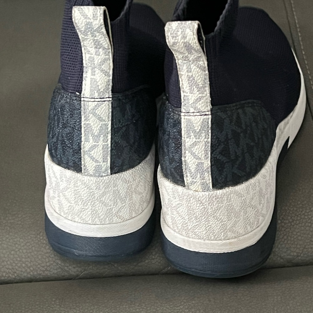 Michael‎ Kors Admiral Blue Skyler Extreme Stretch-Knit Sock Sneakers - Picture 6 of 7